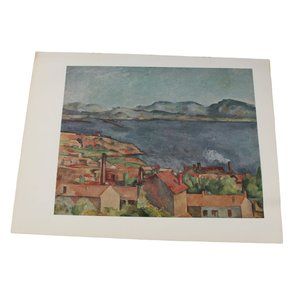 Paul Cezanne The Bay From L'Estaque Print Vintage 53832